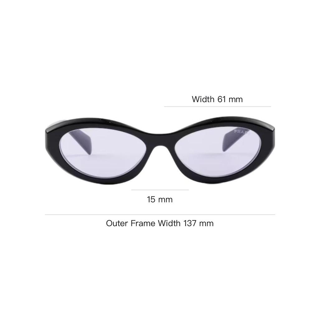 Prada Symbole Cat Eye Sunglasses Women Sunglasses Black SPR26Z_E16K_FE40J_C_A056
