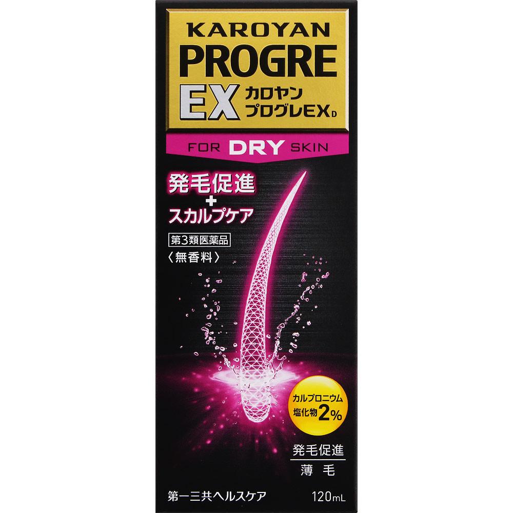 

Daiichi Sankyo Healthcare Karoyan Progure EX D 120ml General use Efficacy: - Androgenetic alopecia, alopecia areata, diffuse alopecia, pityriasis capi 1