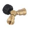 Connectors Propane Tank Y Splitter Adapter Convenient And Safe Easy Installation Special Design Easy Installation