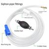 Siphon Hand Pump Manual Hand Pump for Gas Petrol Oil with Syphon Hose One Way High Flow Hand Pump Easy to Operate