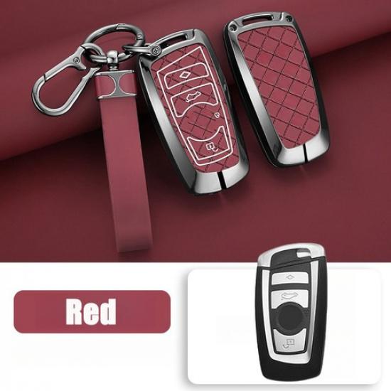 Zinc Alloy Leather Car Key Case Cover For BMW 1 2 3 4 5 6 7 M5 X2 X3 X4 X5 F10