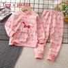Baby Cotton Pajamas Set With Cartoon Prints For Kids Age 3 To 8 Years