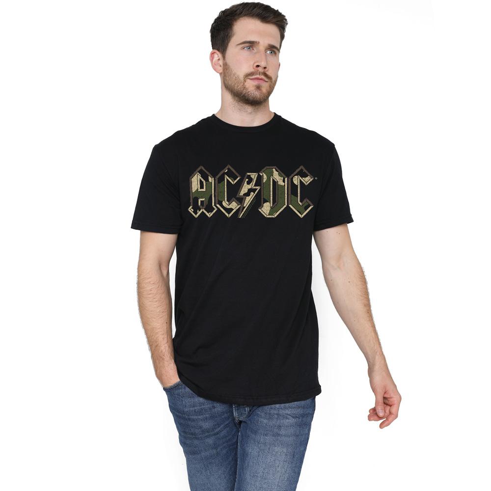 AC/DC Pánské tričko Camo Logo