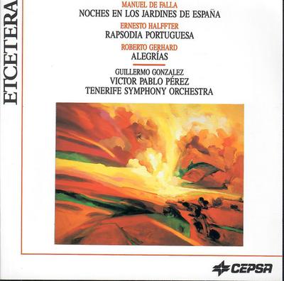 CD MANUEL DE FALLA, ERNESTO HALFFTER,  - Noches En Los Jardines De España /  KTC1095 Etcetera Non Japan Classical Used