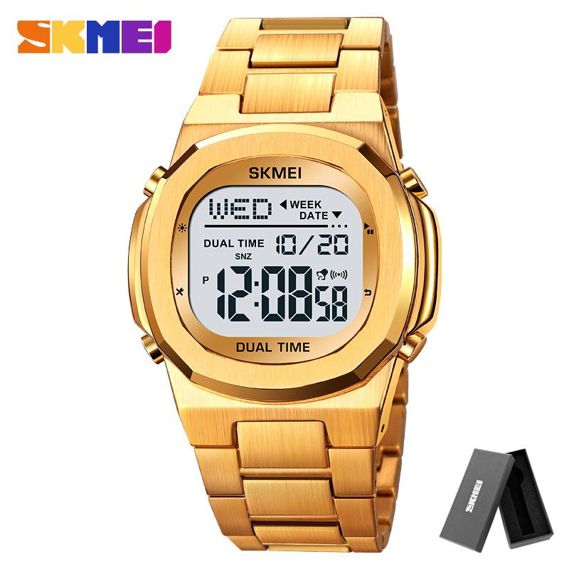 SKMEI 2004 Alarm Date Clock relojes para hombre Glow Stop Watch Multifunction Mens Waterproof Electronic Sport Watch Wristwatch