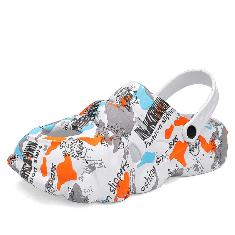 Casual Men Step On Shit Feeling Bag Head Eva Sandals Thick-Soled Non-Slip Outer Wear Ins Tide Beach Hole Shoes