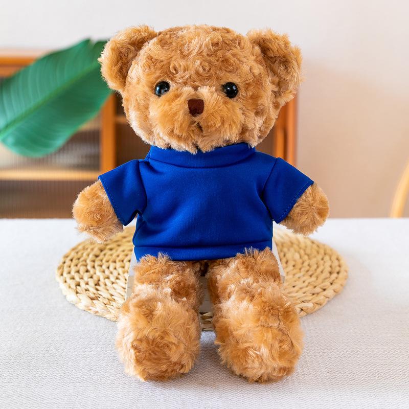 Custom Logo Teddy Bear Plush Toy - Cute Little Bear in Clothes for Gifts & Events