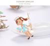 Brooches  Ink Blue Gift for Nurse Women Alloy Hospital Doctor Professional Casual Brooch Pins