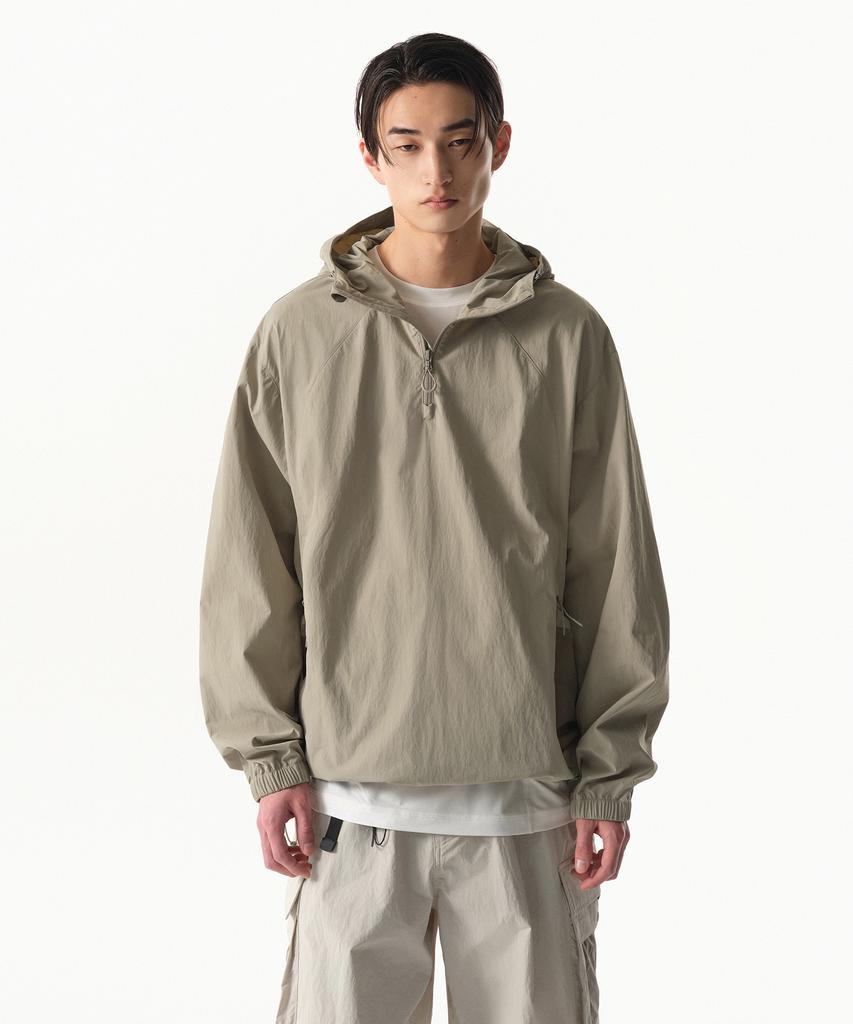 Musinsa Standard [City Leisure] Mesh Pocket Anorak Jacket [Grayish Beige]