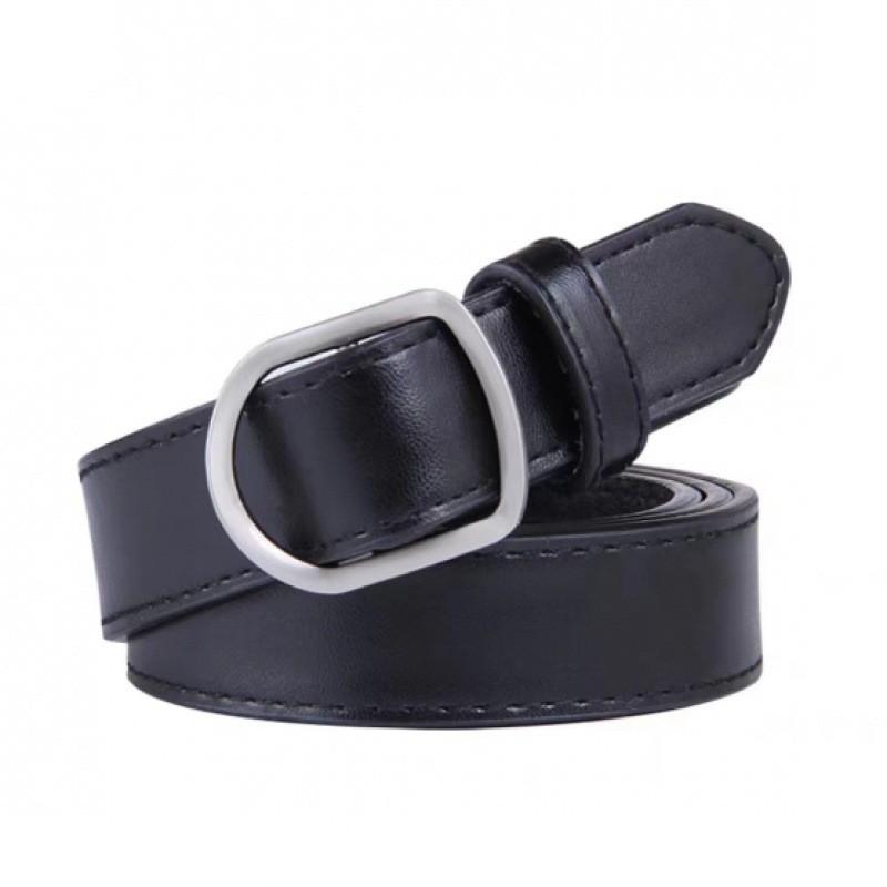 

Chic Retro Women s Denim Pants With Stylish Belt In Elegant Black And Coffee Colors No Hole Black