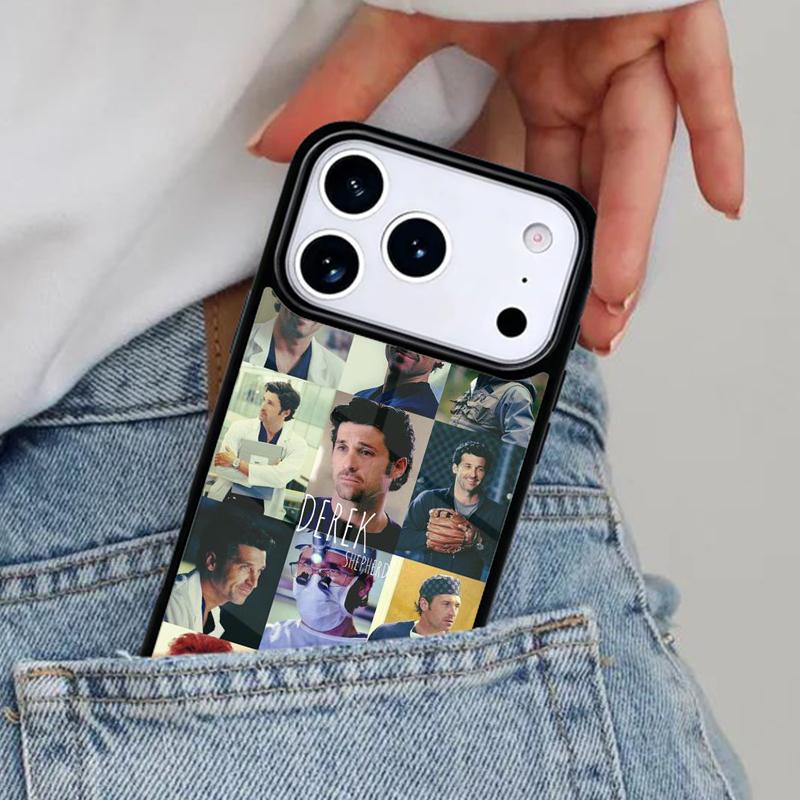 

Derek Shepard Grey Anatomy Phone Case for iPhone 16e 15 14 13 12 17 Pro Max Plus Air 17pro Cover Coque iPhone 16 Pro