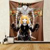 Death Note Main Character Collage Wall Tapestry  L  Misa with Shinigami Accents Room Decor for Seinen Anime  Mystery Fans