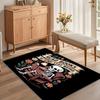 Area Rug Carpet Soft Non Slip Skeleton Reading Read Books Be Kind Stay Weird Floor Mat for Nursery Bedroom  Kids Room Home Decor