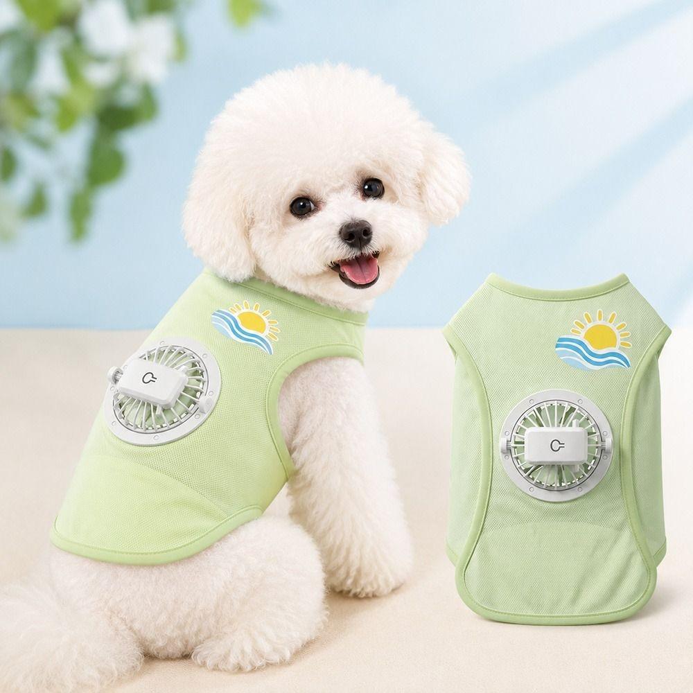 USB Charging Dog Cooling Vest Built In Fan Dog Fan Vest N Cooling Dog Vest  Photo Props