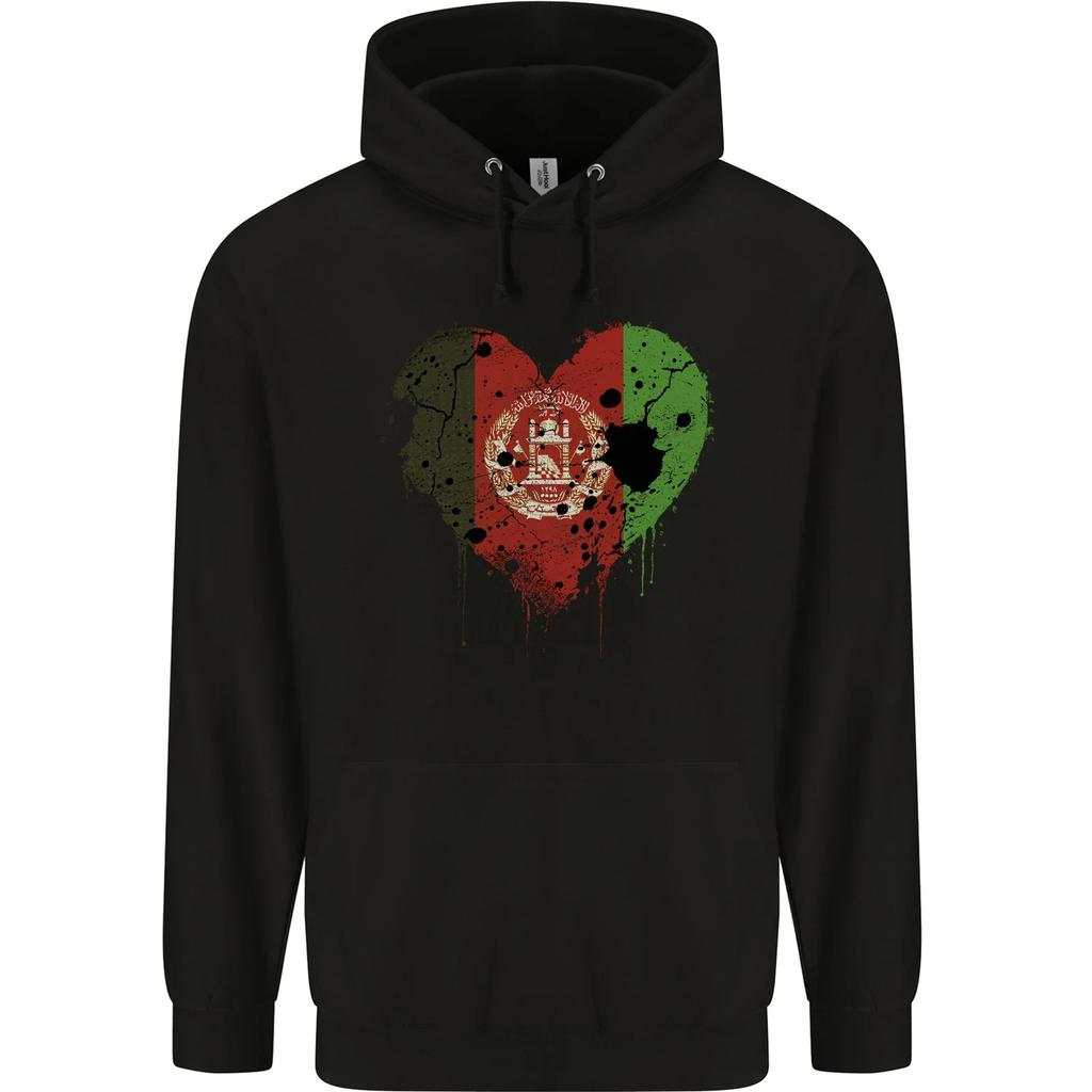 Love Afghanistan Flag Afghan Day Football hoodie-Casual Pullover Sweatshirt