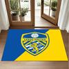Leeds United Fußball Design Kristall Samt Teppich Weiche Dekorative Matte für Schlafzimmer Eingang