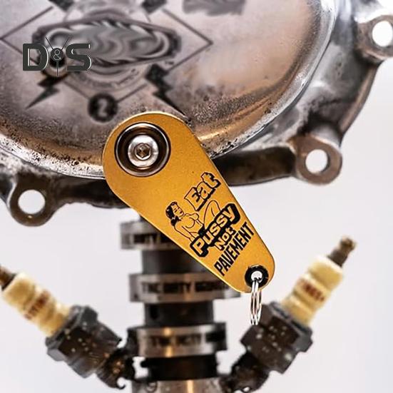 Motorcycle Gremlin Bell Metal Skull Guardian Bell Biker Luck Bell Gremlin Bell Hook for Motorcycle Keychain Bicycle