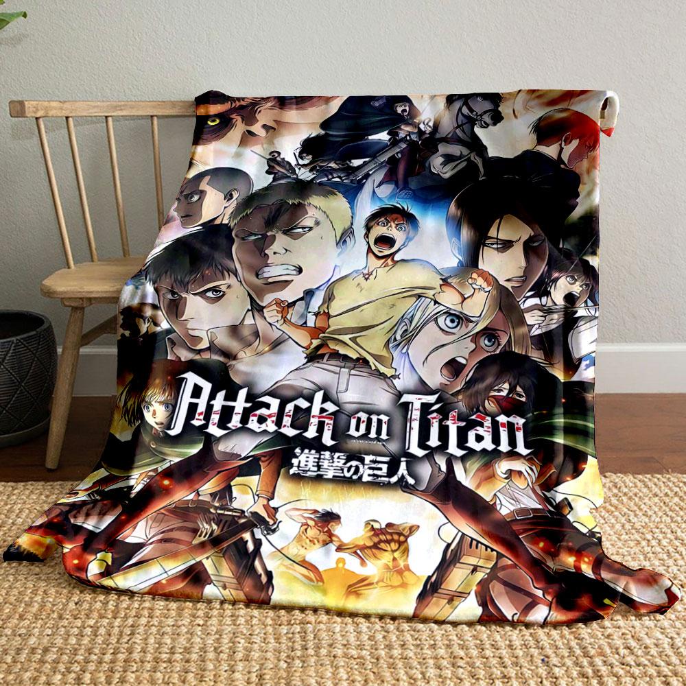 Dynamic Action Scene with Characters, Combat, and a Large Ominous Face. for All Seasons Blanket Lunch Break Throw Gift