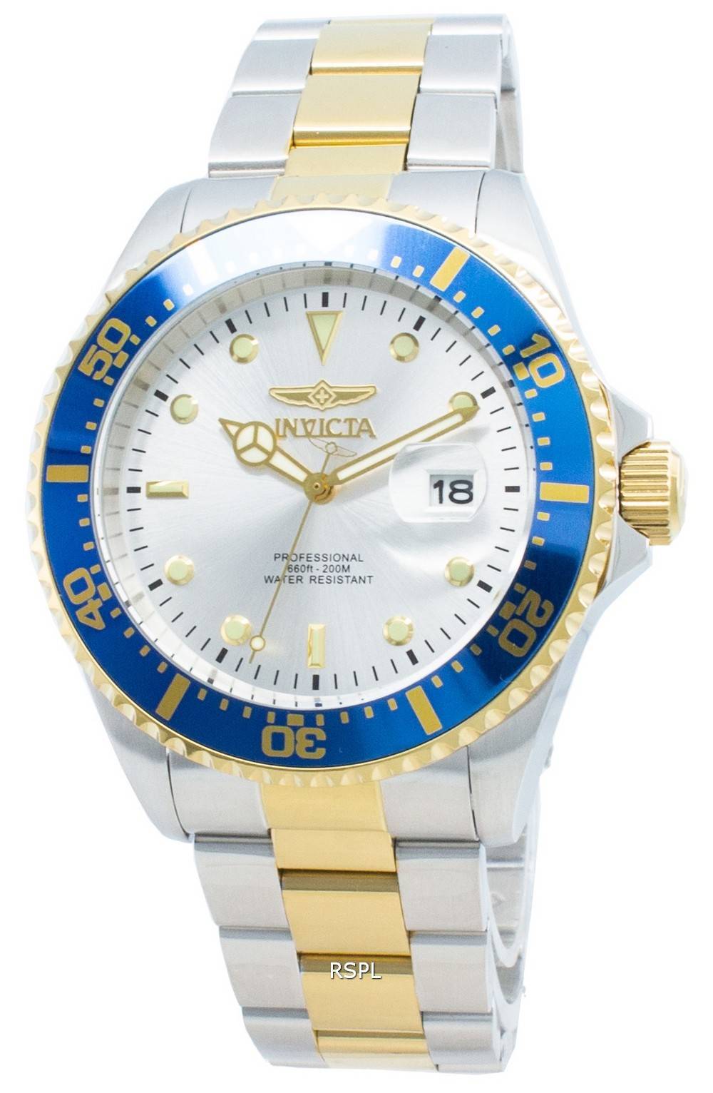 

Invicta Pro Diver 22061 кварцевые мужские часы 200M серебряный