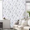 HaoHome Blue Floral Wallpaper Modern Floral Peel and Stick Wallpaper Self-Adhesive Waterproof Removable Contact Paper