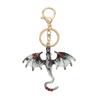 Fantasy Drachen Emaille Schlüsselanhänger Set Wyvern Schlüsselring Tasche Anhänger Auto Schlüssel Zubehör Geschenk