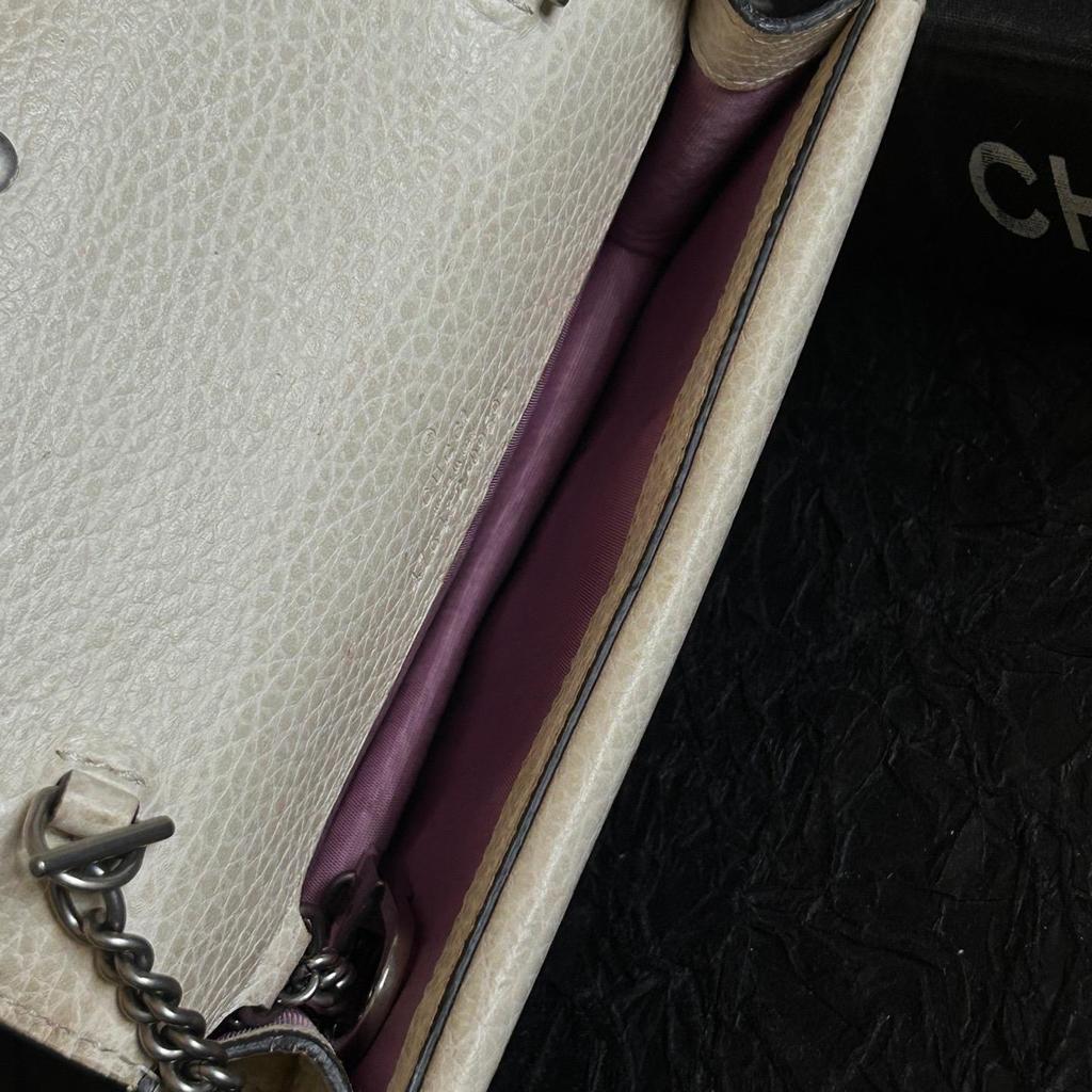 [Pre-Owned] Dionysus Diamond Tiger Head Buckle Chain Shoulder Bag Leather Flap Bag Mini Crossbody Bag - Very Good #1WIQG5E