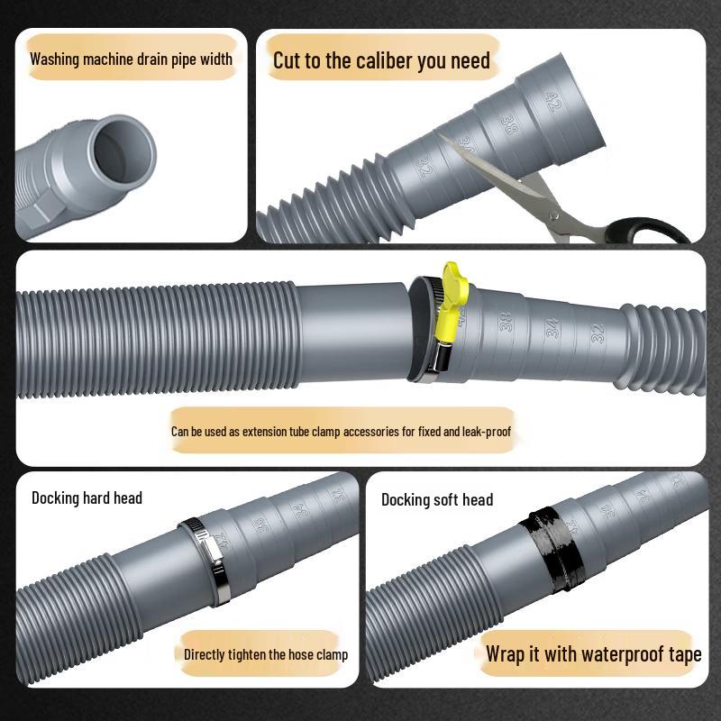 Universal Washing Machine Drain Hose Extension