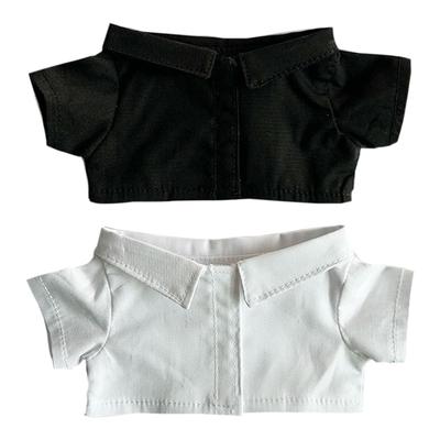 Niannyyhouse 10cm, 15cm, 20cm Plüschkleidung, Einfaches Hemd, Hemdbluse, Baumwollpuppe, Zubehör (A2, 15 cm)