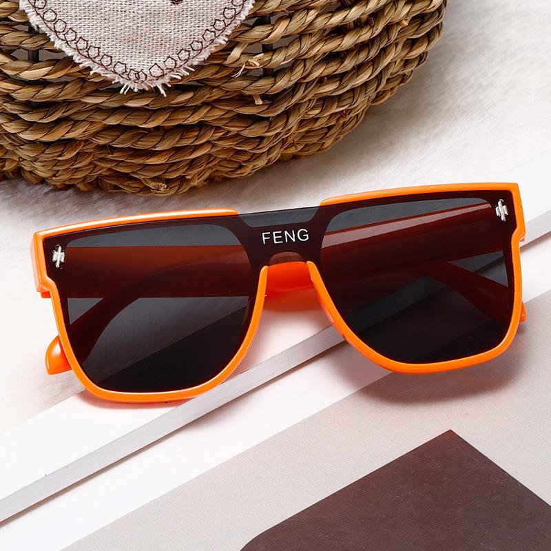 Children'S Sunglasses Trendy Boys And Girls Street Photography Large Frame Glasses Personalized Baby Uv Protection Sunglasses