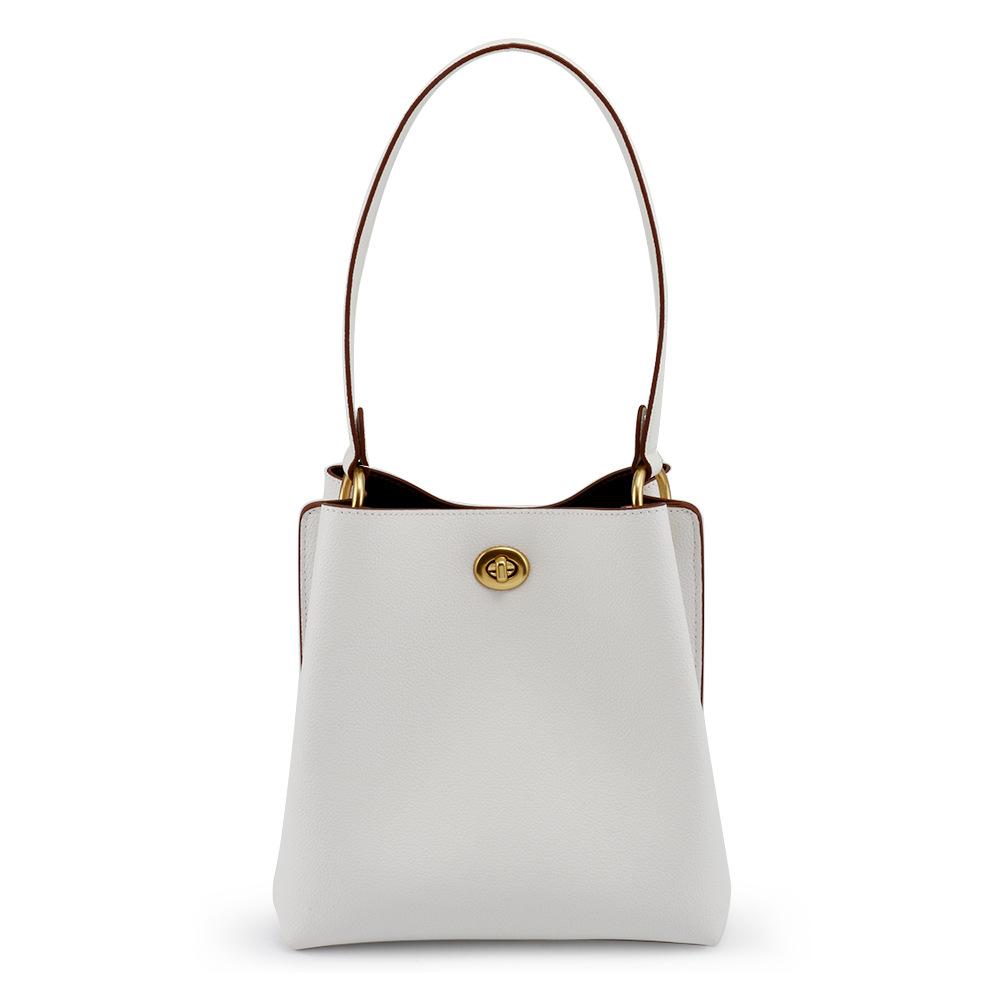 Сумка-ведро Niche Texture, женская, большая вместимость, под сумкой, модная сумка через плечо белый