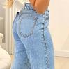 Women's Color Trend Ripped Casual Fashion Straight Leg Jeans