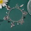 Goth Skull Hand Chain With Cartoon Style Alloy Drop Jewelry For Men Women Gift Item