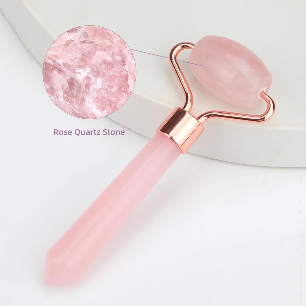 Natural Jade Roller Massager Eye Roller Face Massager Beauty Skin Care Massage Tool Mini Portable Body Eye Massager Face Roller