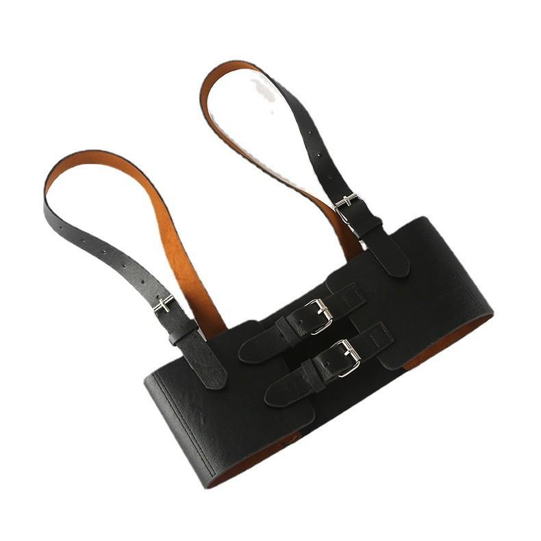 Stylish Female Waist Cincher With Iron Buckle And Fashionable Shoulder Straps For Casual Wear