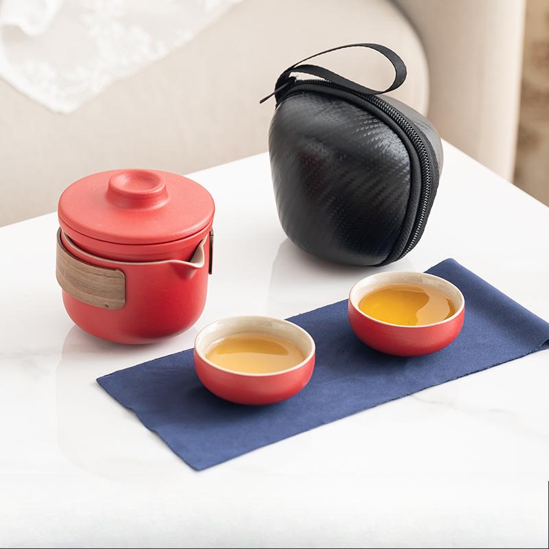 

Portable Travel Tea Set Small Set Home Simple Carry-on Quick Cup Outdoor Camping Brewing Teapot Kung Fu Tea Cups