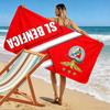 Giant Beach Towel with SL Benfica Lisbon Club Crest, Ultra Soft Quick Dry Microfiber, Fade Resistant, for Pool Beach Vacation