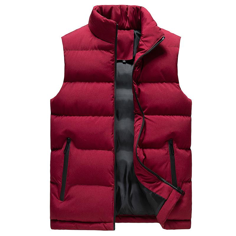 Men's Autumn/Winter Cotton Vest: Trendy Sleeveless, Thick Padded Jacket for Couples