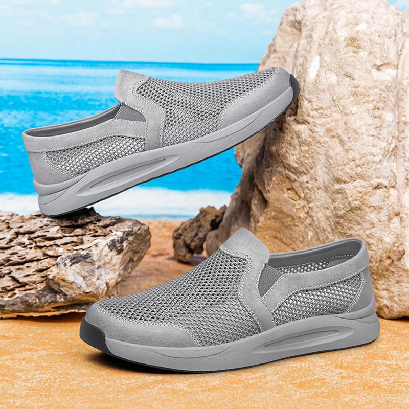 2024 Summer Hot Selling Hollow Lightweight Mesh Shoes Beach Men's Camping Shoes Outdoor Driving Shoes Minimalist for Men‘s