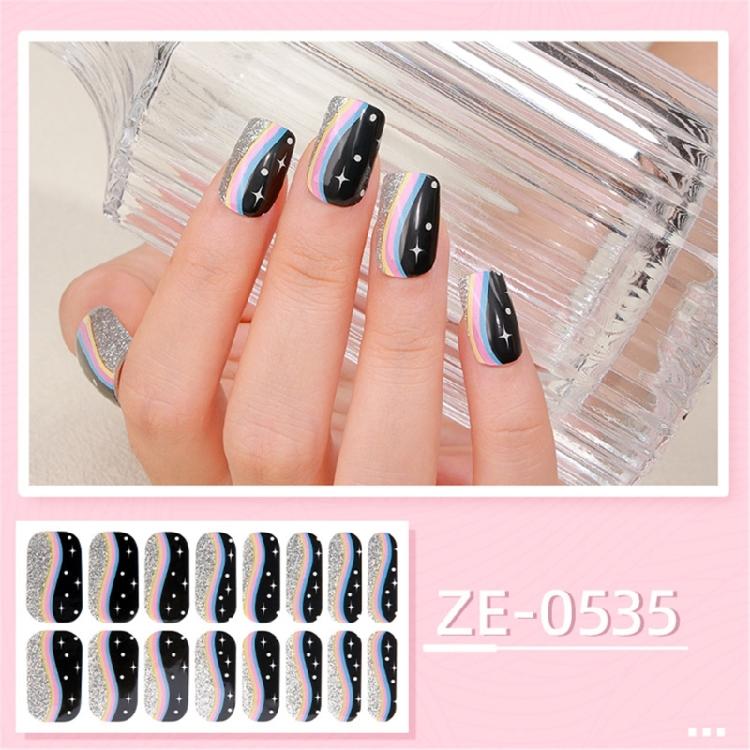 Self-Adhesive Nail Art Sticker DIY Nail Polish Stickers Waterproof Nail Wraps
