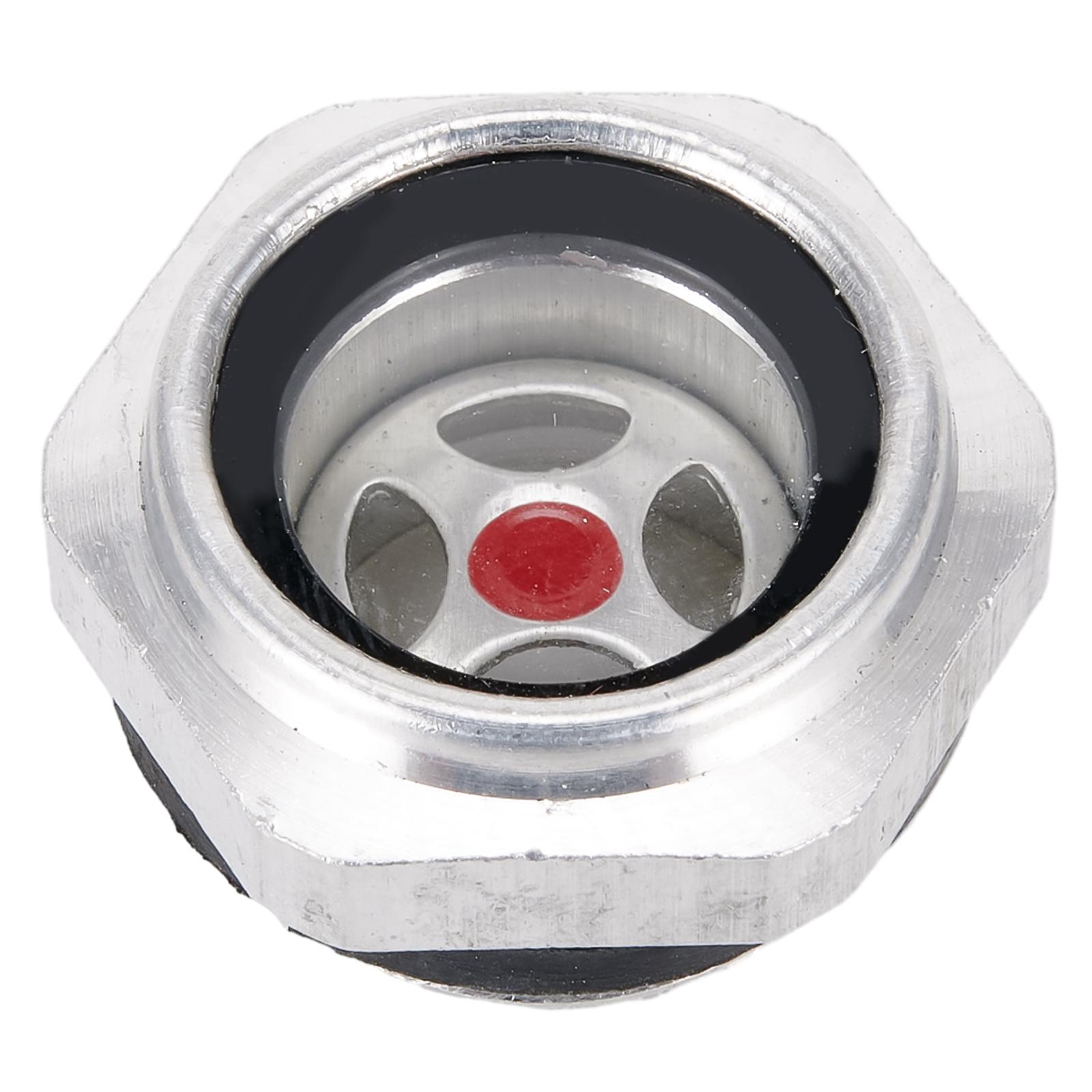 

Sight Glass Oil Level Indicator with 1/2 Male Thread Aluminum Housing and High-Temperature Tempered Glass for Industrial Use China Mainland