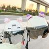 Electric Vehicle Stickers Motorcycle Helmet Decorative Stickers Cat Ear And Bear Ear Accessories Cute Accessories