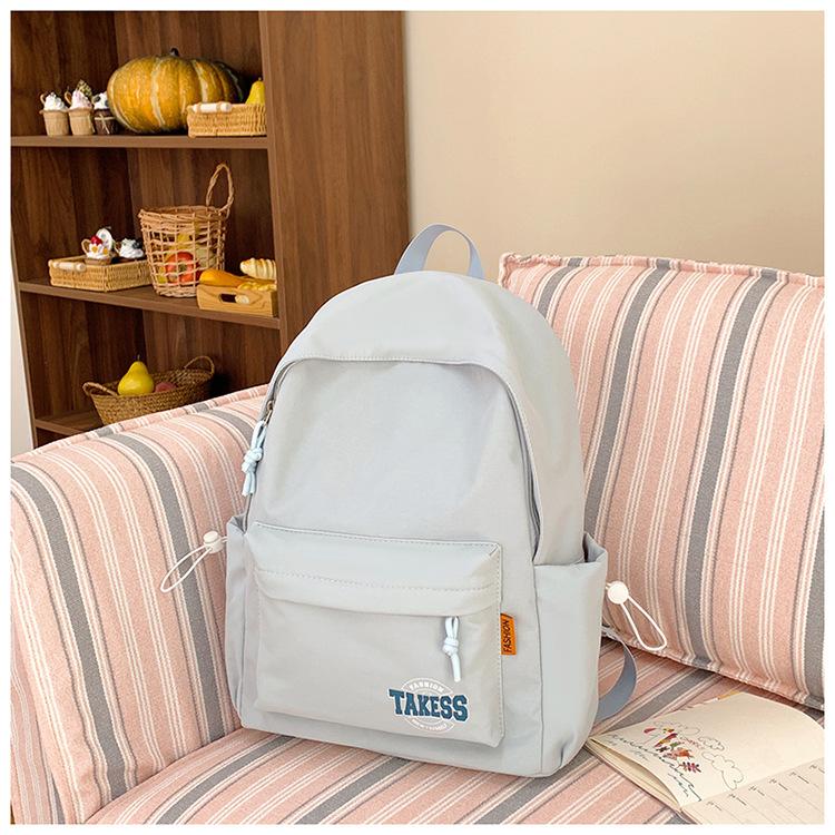 School Bag Travel Girls Leisure Shopping Backpack Korean Female College Student School Bag Simple Versatile Shoulder Bag