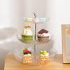 Exquisite Bear Fruit Plate: Multi-Layer Dessert & Candy Display for Luxurious Living Rooms.