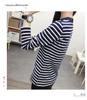 2024 Women's Loose Striped V-Neck Long-Sleeve T-Shirt - Versatile Spring Top