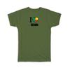 Geschenk-T-Shirt : Ich liebe Benin Flagge Herz Landeswappen Beninis Expat