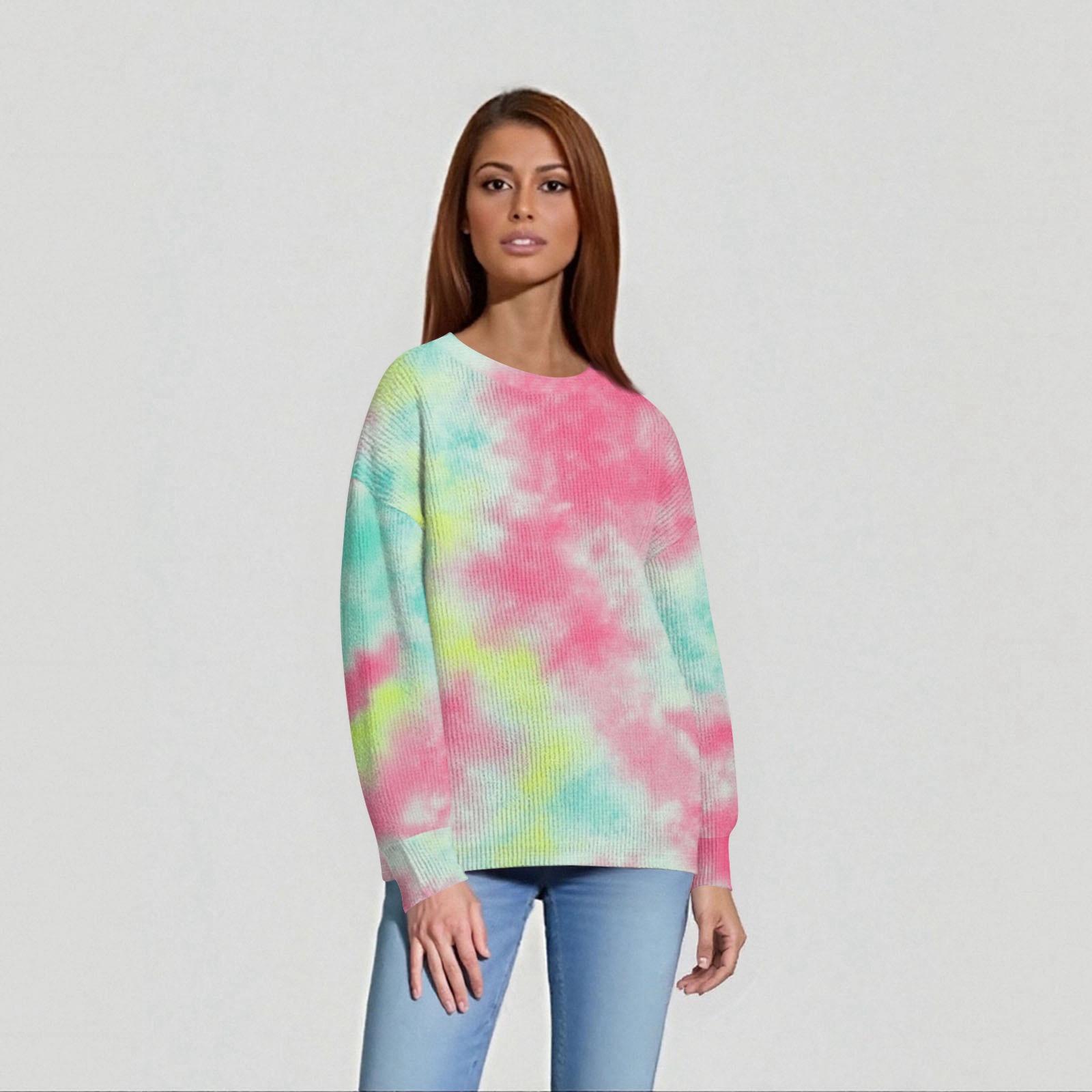 

Женские повседневные топы на каждый день Вязаный свитер XXL