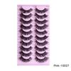 10 Pairs Of Messy False Eyelashes, Naturally Thick False Eyelashes, Slender And Curled Fried False Eyelashes