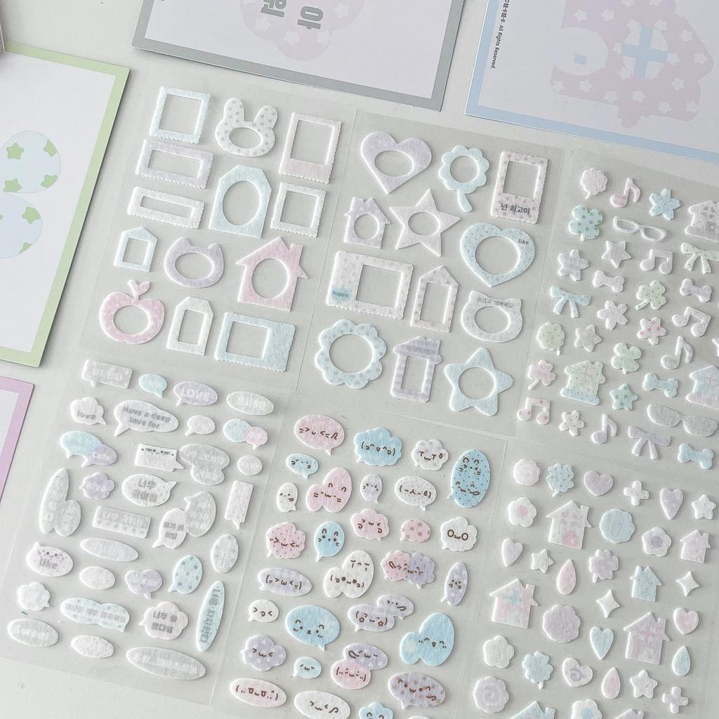 Kawaii Dieren 3D Puffy Stickers Leuke Cartoon Scrapbooking Sticker DIY Journal Kantoorbenodigdheden Sticker Deco Esthetische Kunst
