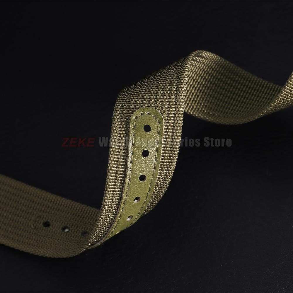 Premium Ribbed Watch Band Nylon 20mm 22mm Watch Strap for Omega Military Sports Watchband ArmyGreen Black Blue Wristband for Men
