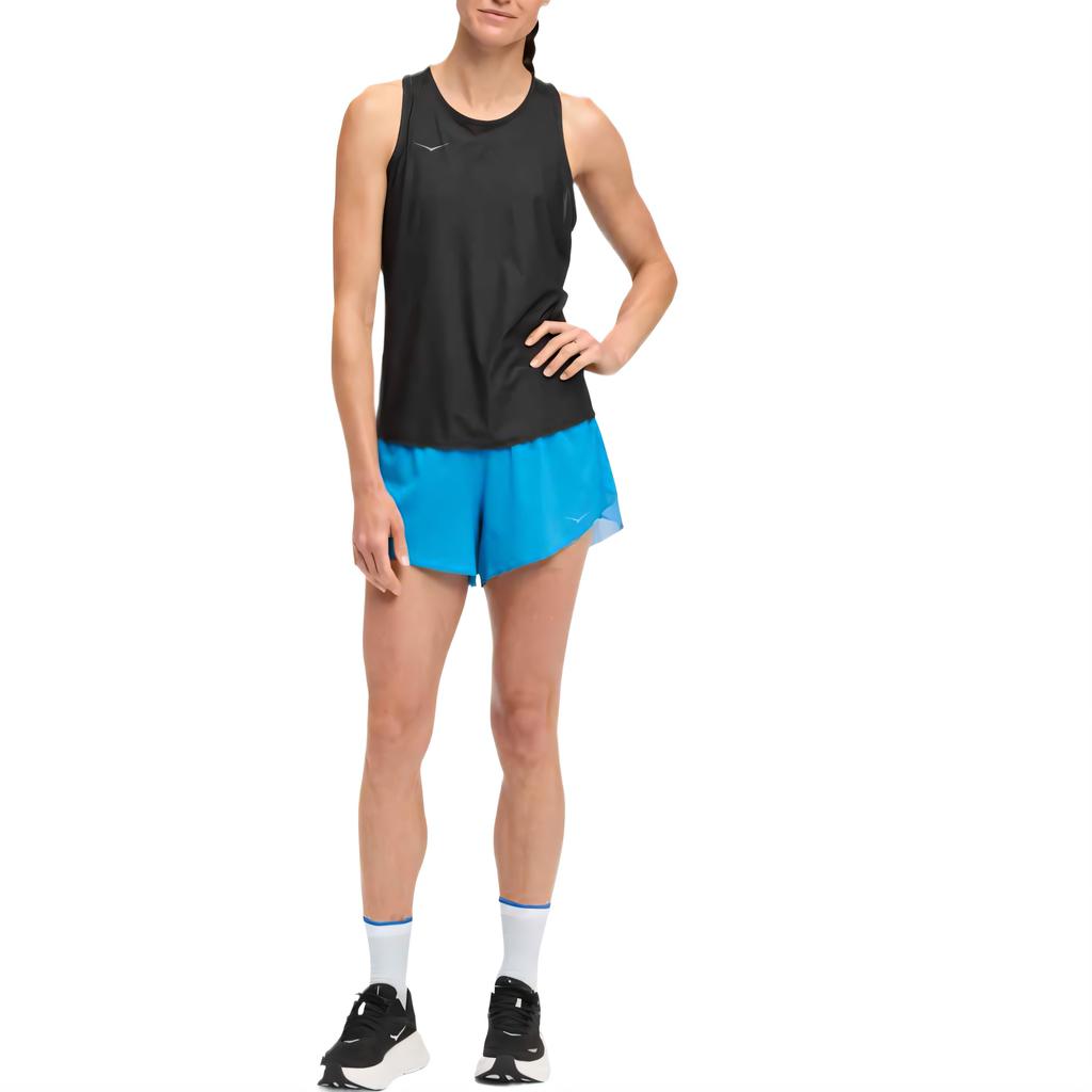 HOKA One One Mesh Design Breathable Cool Comfortable Lightweight Sports Vest Women Tops 1175773-BLK